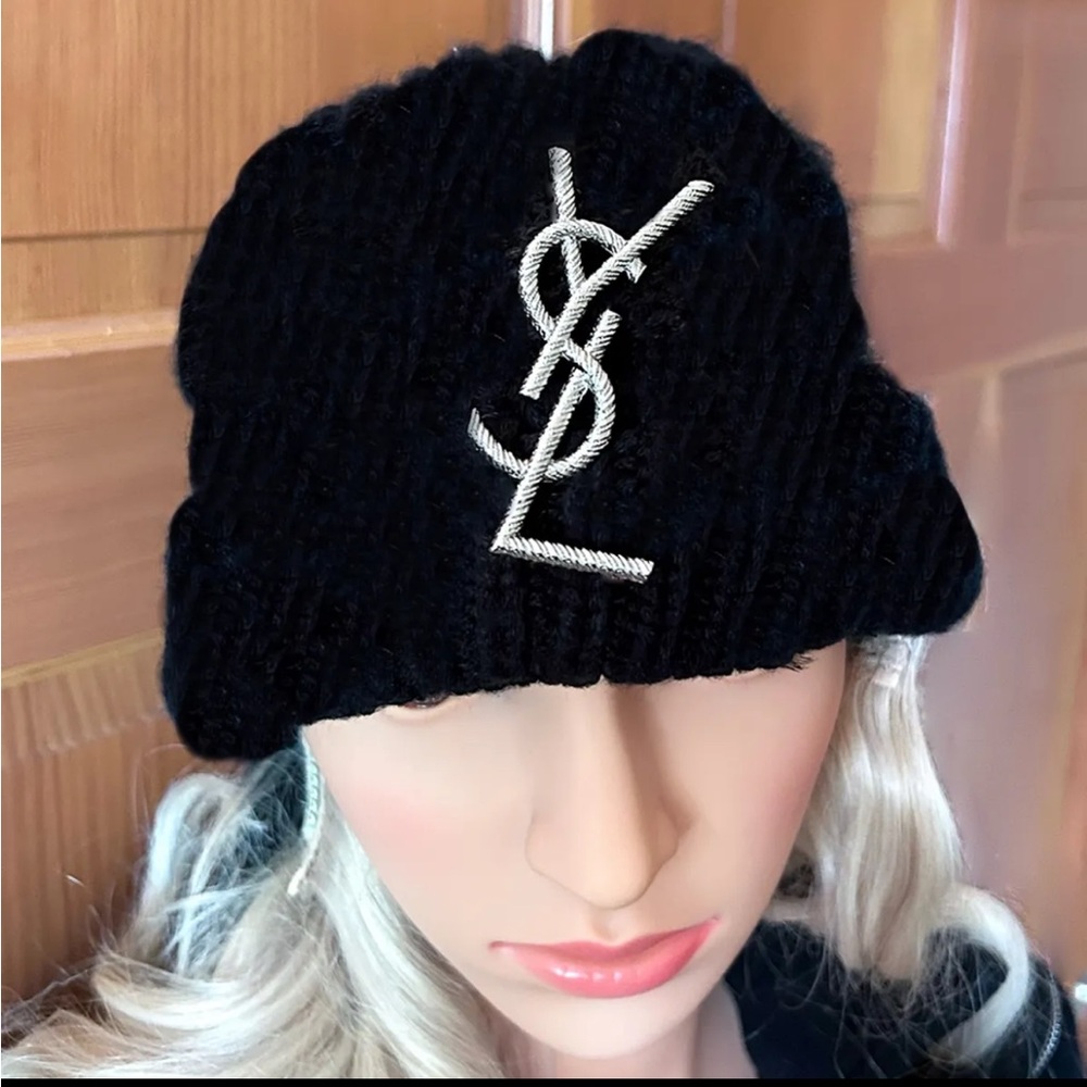 Authentic YSL Silver Brooch